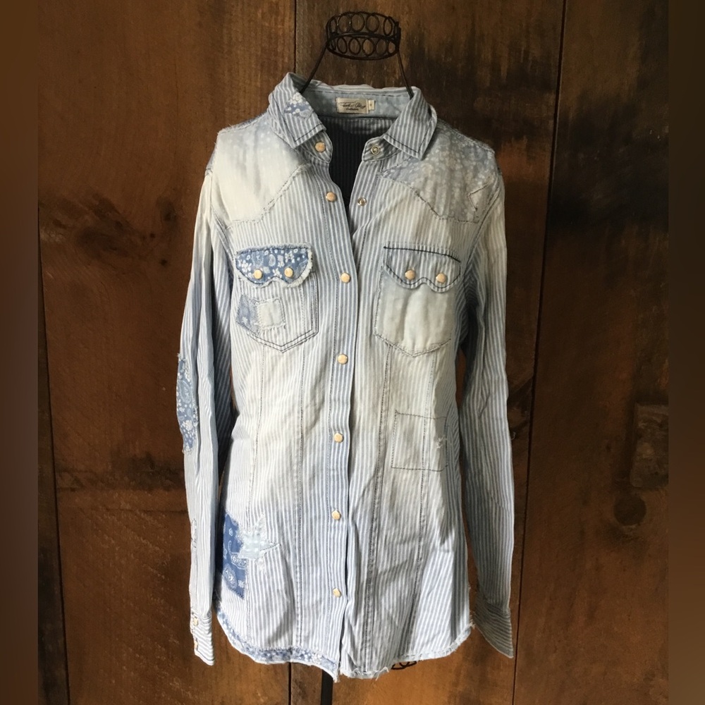 Tasha Polizzi Denim Button Down